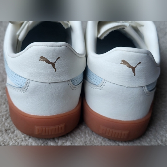 PUMA Women's Club 5v5 Leather Sneakers Trainers Blue & White Size 8.5 - Picture 7 of 7